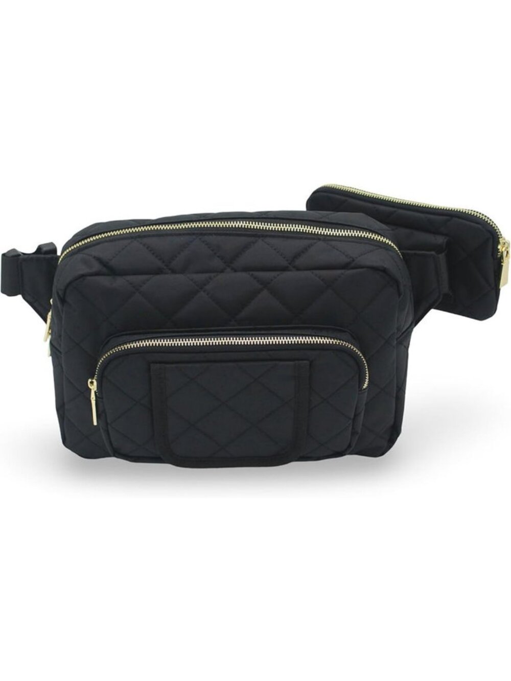 Stylish Mini Diaper Bag with Portable Changing Pad, Crossbody Fanny Pack for
